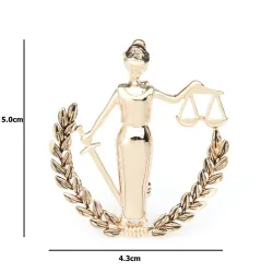 BrochesGold Silver Color Libra Constellation Brooches Women Metal Party Banquet Brooch Pins Gifts