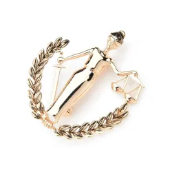 Libra constellation - metal brooch