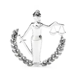 Libra constellation - metal brooch