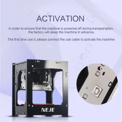 NEJE DK-BL - 3000mW - mini machine de gravure - graveur laser - sans fil - Bluetooth - iOS - Android