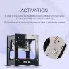 Máquinas de grabadoNEJE DK-BL - 3000mW - mini máquina de grabado - grabador láser - inalámbrico - Bluetooth - iOS - Android