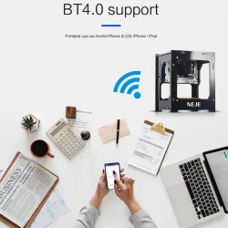 Máquinas de grabadoNEJE DK-BL - 3000mW - mini máquina de grabado - grabador láser - inalámbrico - Bluetooth - iOS - Android