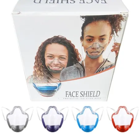 Transparant beschermend gezichtsmasker - plastic schild - met filterMondmaskers