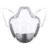 Transparent protective face mask - plastic shield - with filter