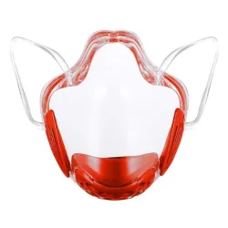 Transparente Gesichtsschutzmaske - Kunststoffschild - mit Filter