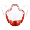 Transparent protective face mask - plastic shield - with filter