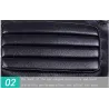 Gants en cuir noir - fitness / gym / cyclisme - demi doigt
