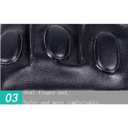 GuantesGuantes de piel negros - fitness / gimnasio / ciclismo - medio dedo