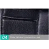 Gants en cuir noir - fitness / gym / cyclisme - demi doigt