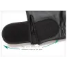 Black leather gloves - fitness / gym /cycling - half fingerGloves