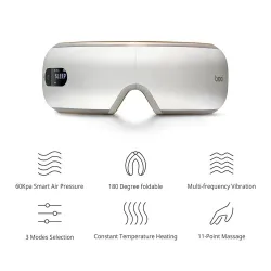 isee 4 - masseur oculaire électrique - vibration - chauffage - élimination de la fatigue / des cernes