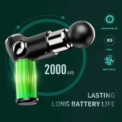 Mini massagepistol - vibrator - muskelavslappning - smärtlindring - LCD -display