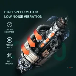Mini massagepistol - vibrator - muskelavslappning - smärtlindring - LCD -display