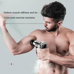 Mini massager gun - vibrator - muscle relaxation - pain relief - LCD display