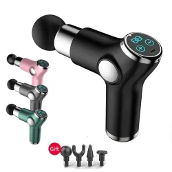 Mini pistolet masseur - vibrateur - relaxation musculaire - soulagement de la douleur - écran LCD