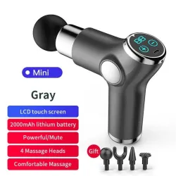 Mini pistola massaggiante - vibratore - rilassamento muscolare - sollievo dal dolore - display LCD