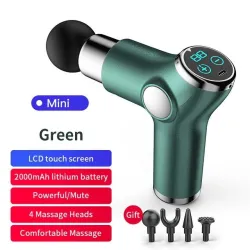 Mini pistola massaggiante - vibratore - rilassamento muscolare - sollievo dal dolore - display LCD
