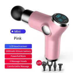 Mini massager gun - vibrator - spierontspanning - pijnverlichting - LCD-displayMassage