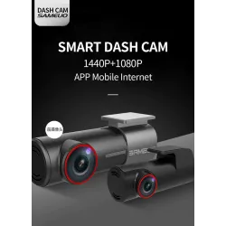 SAMEUO U700 - dash cam - front / rear camera - video recorder - QHD 1944P - DVR - WiFiDash cams