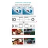 SAMEUO U700 - dash cam - caméra avant/arrière - enregistreur vidéo - QHD 1944P - DVR - WiFi