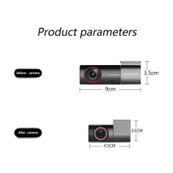 SAMEUO U700 - dash cam - front / rear camera - video recorder - QHD 1944P - DVR - WiFiDash cams