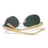 Bambou & métal - lunettes de soleil faites main - unisexe