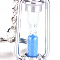 llaveroLámpara de metal - reloj de arena - llavero para parejas - 2 piezas