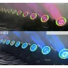 Mini wiązka LED - światło laserowe - ruchoma głowica - DJ / oświetlenie sceniczne - 60W - RGBW - DMXOświetlenie sceniczne i e...