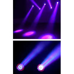 Mini wiązka LED - światło laserowe - ruchoma głowica - DJ / oświetlenie sceniczne - 60W - RGBW - DMXOświetlenie sceniczne i e...