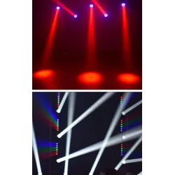 Mini wiązka LED - światło laserowe - ruchoma głowica - DJ / oświetlenie sceniczne - 60W - RGBW - DMXOświetlenie sceniczne i e...