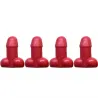 Universal Reifenventile - leuchtend - für Autos / Fahrräder / Motorräder - Penisform - 4 Stück