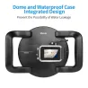 Port kopuły nurkowej - podwójny ręczny - wodoodporna osłona obiektywu - dla GoPro Hero 8 Black - 6 caliOchrona