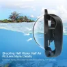 Duikkoepelpoort - dual-handheld - waterdichte lensdop - voor GoPro Hero 8 Black - 6 inchBescherming