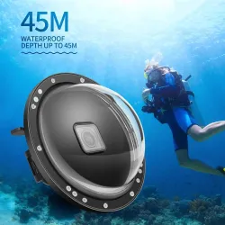 Duikkoepelpoort - dual-handheld - waterdichte lensdop - voor GoPro Hero 8 Black - 6 inchBescherming