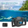 Port kopuły nurkowej - podwójny ręczny - wodoodporna osłona obiektywu - dla GoPro Hero 8 Black - 6 caliOchrona