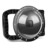 Port kopuły nurkowej - podwójny ręczny - wodoodporna osłona obiektywu - dla GoPro Hero 8 Black - 6 caliOchrona