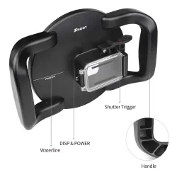Tauchkuppelanschluss - Dual-Handheld - wasserdichte Objektivabdeckung - für GoPro Hero 8 Black - 6 Zoll
