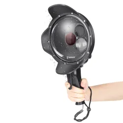 Duikkoepelpoort - waterdichte filterbehuizing - omschakelbaar - voor GoPro Hero 7 6 5 BlackBescherming