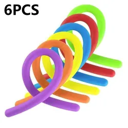 Gumowy makaron - elastyczna lina - zabawka antystresowa - fidget - 6 sztukFidget spinner