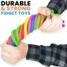 Gumowy makaron - elastyczna lina - zabawka antystresowa - fidget - 6 sztukFidget spinner