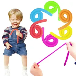 Gumowy makaron - elastyczna lina - zabawka antystresowa - fidget - 6 sztukFidget spinner