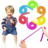 Rubber noodle - elastisch touw - antistress speelgoed - fidget - 6 stuksFidget-spinner