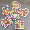 Kolorowy push fidget - zabawka antystresowa - tęczowy Pop ItFidget spinner