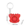Krabvorm fidget - antistress speelgoed - met sleutelhanger - push bubble Pop ItFidget-spinner
