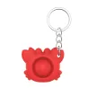 Krabvorm fidget - antistress speelgoed - met sleutelhanger - push bubble Pop ItFidget-spinner