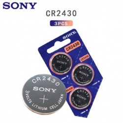 Oryginalna litowa bateria guzikowa Sony - CR2430 - 3V - 3 sztuki