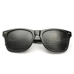 Anti-myopie - lunettes à sténopé - lunettes de soleil - guérison naturelle de la vision - UV 400