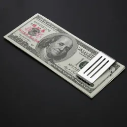 Cash holder - with cut out holes - stainless steel clamp