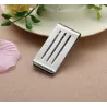 Cash holder - with cut out holes - stainless steel clamp