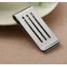 Cash holder - with cut out holes - stainless steel clamp